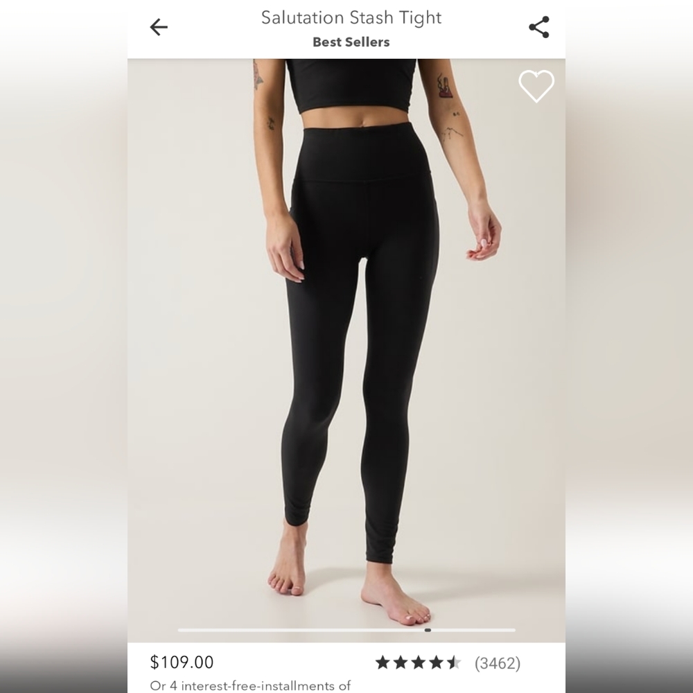 Athleta Salutation Stasher Tights